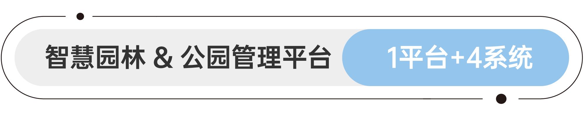 軟件平臺和應用系統 智慧園林&公園管理平臺 1平臺+4系統