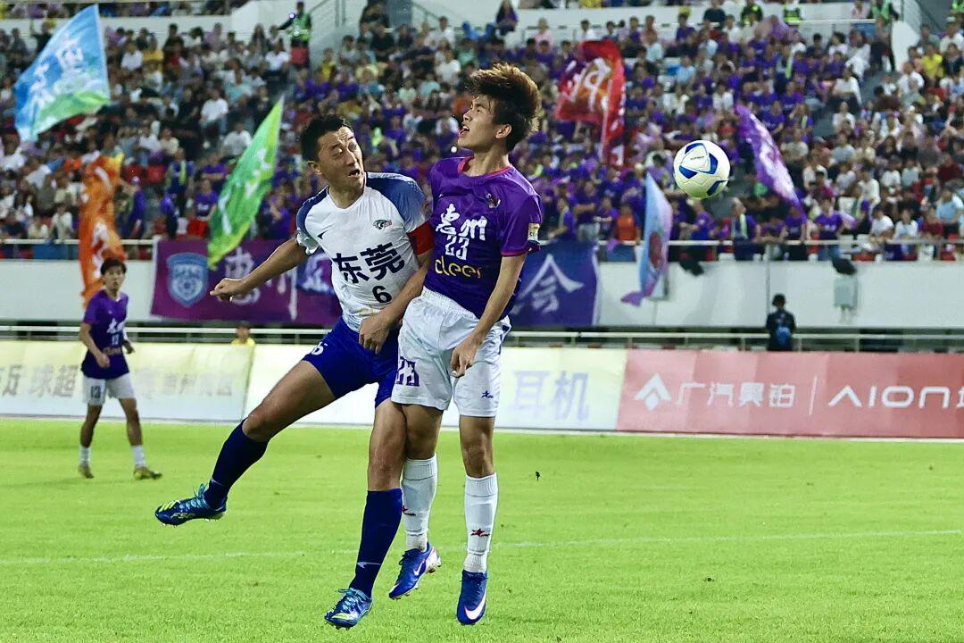 東莞1:1惠州！東莞隊隊長李一松勁射扳平比分！